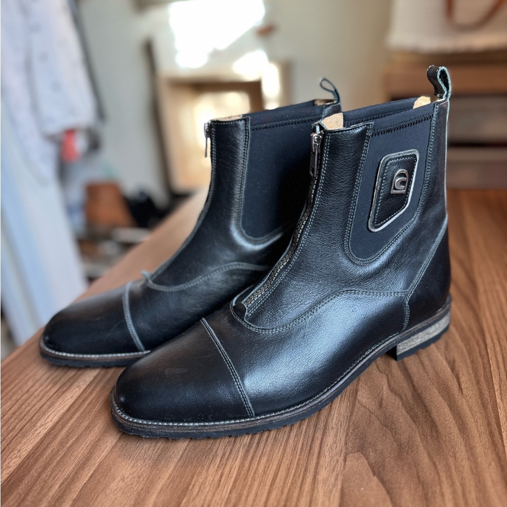 Cavallo Black Leather Paddock Boots